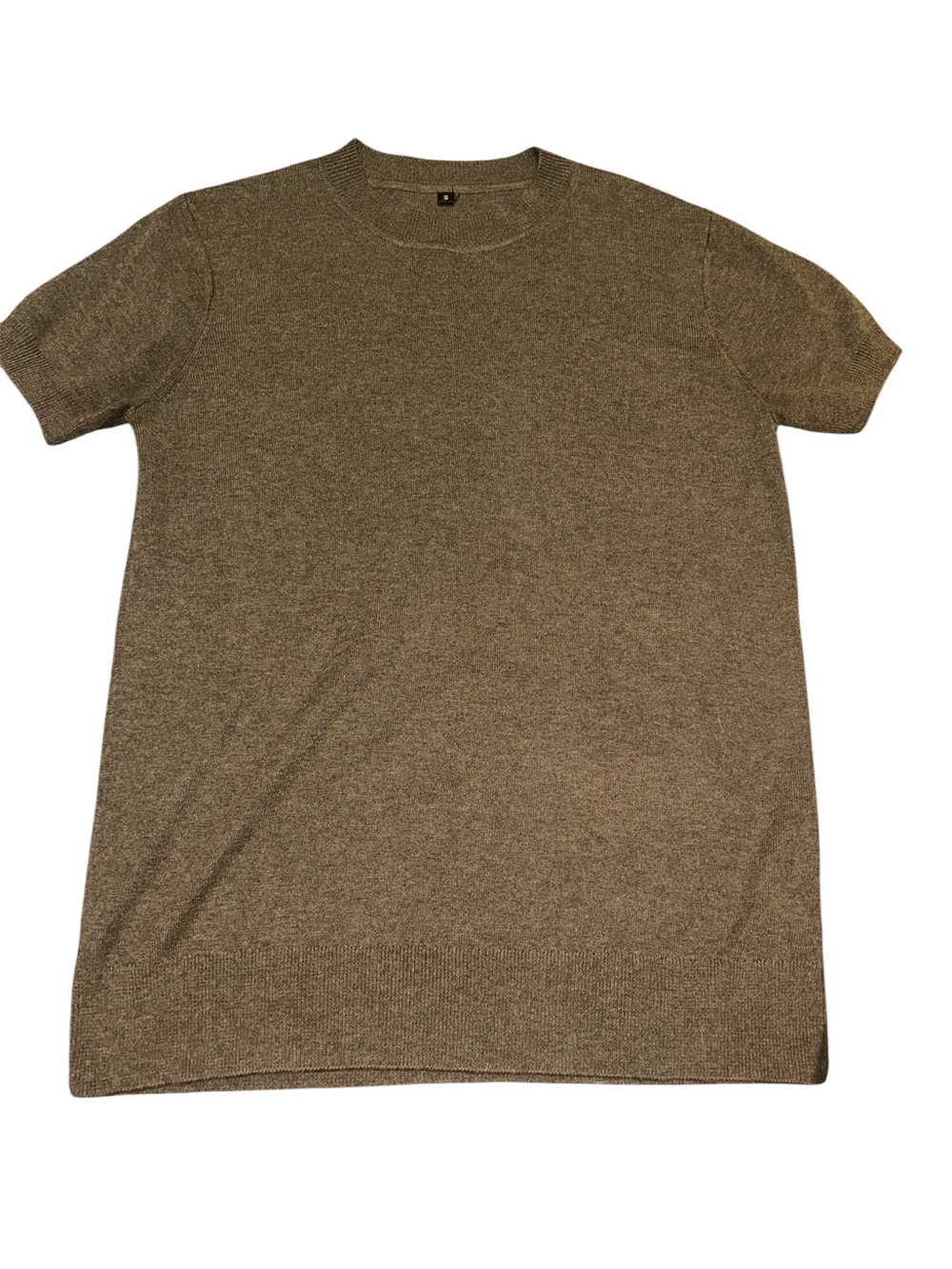 Wool Blend Mock Neck Tee
